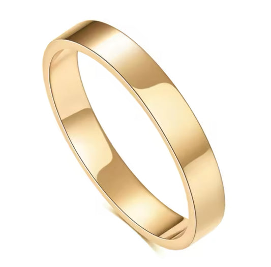 Minimalist band ring