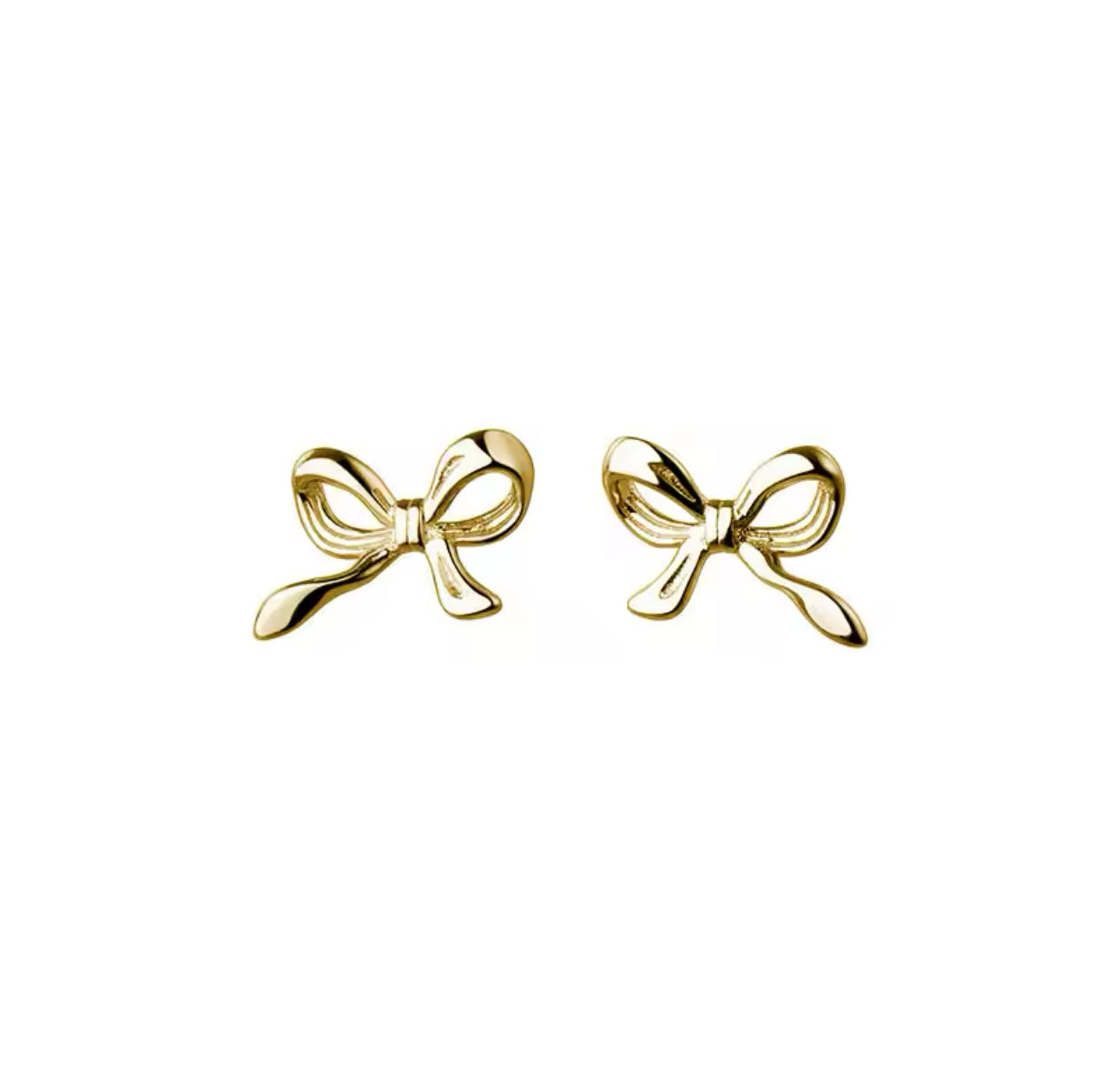 Bow stud earrings