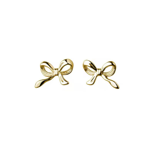 Bow stud earrings