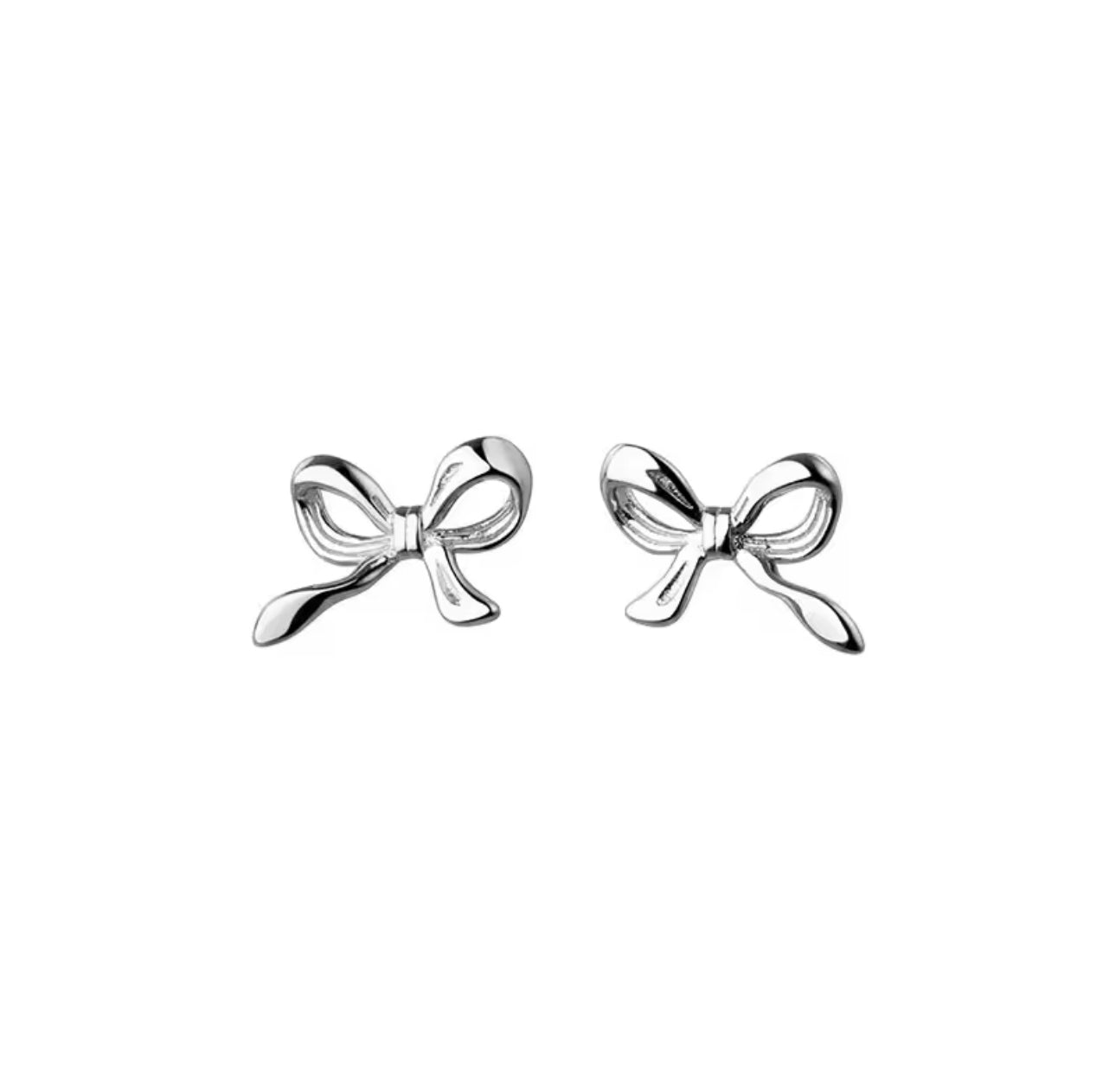 Bow stud earrings